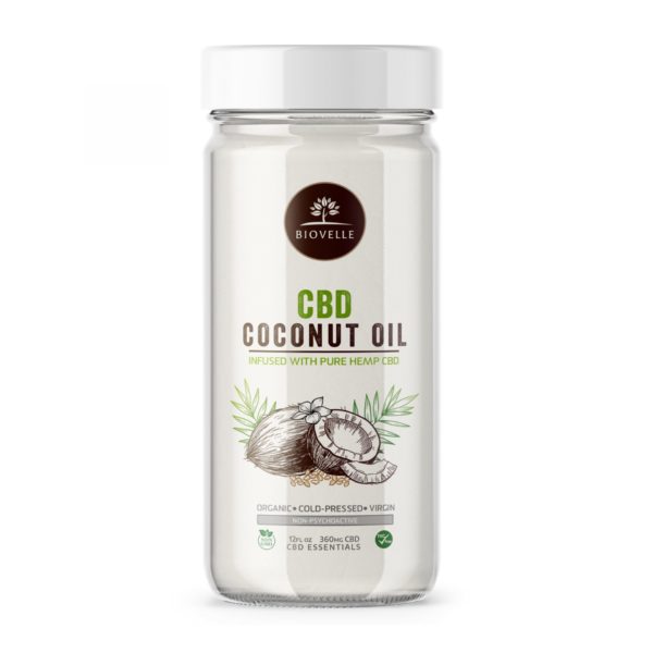 BUY CBD Coconut Oil (New) – Biovelle (360mg CBD)