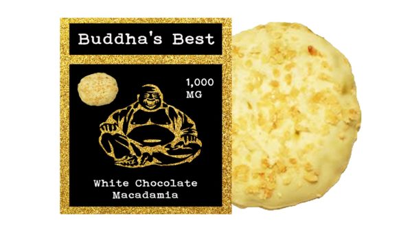 buy White Chocolate Macadamia – Buddha’s Best Edibles (1,000 mg THC)